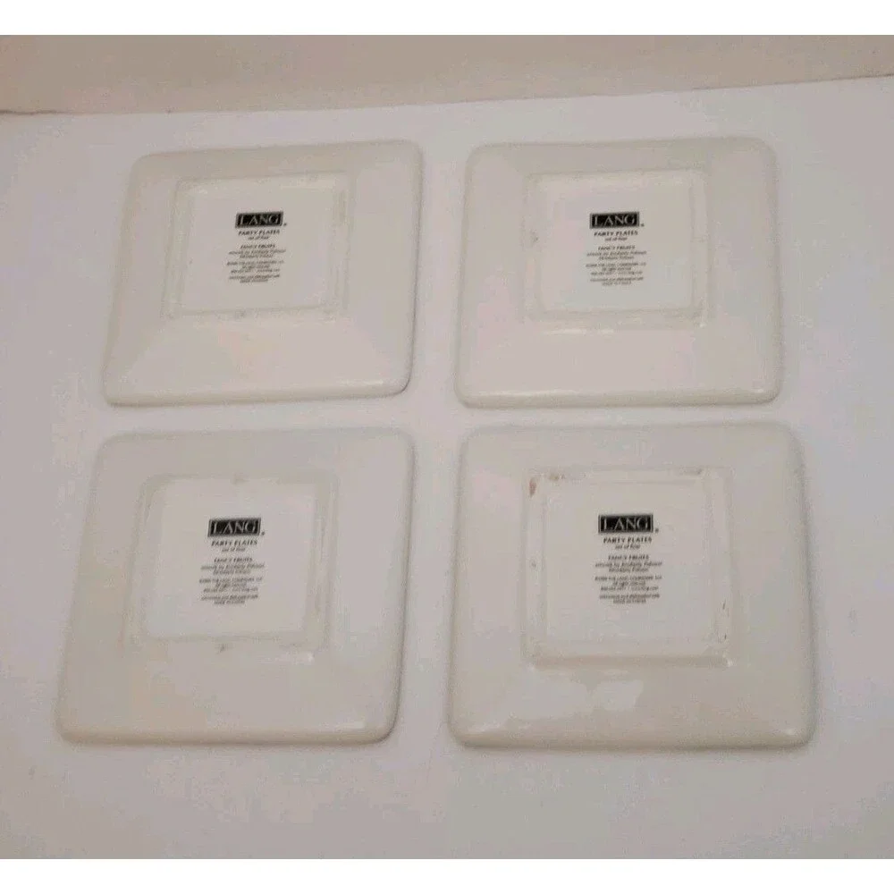 Lang Kimberly Poloson Fruits Plates Coasters Trinket 4.75